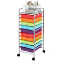10 Drawer Rolling Cart with Lockable Wheels G722