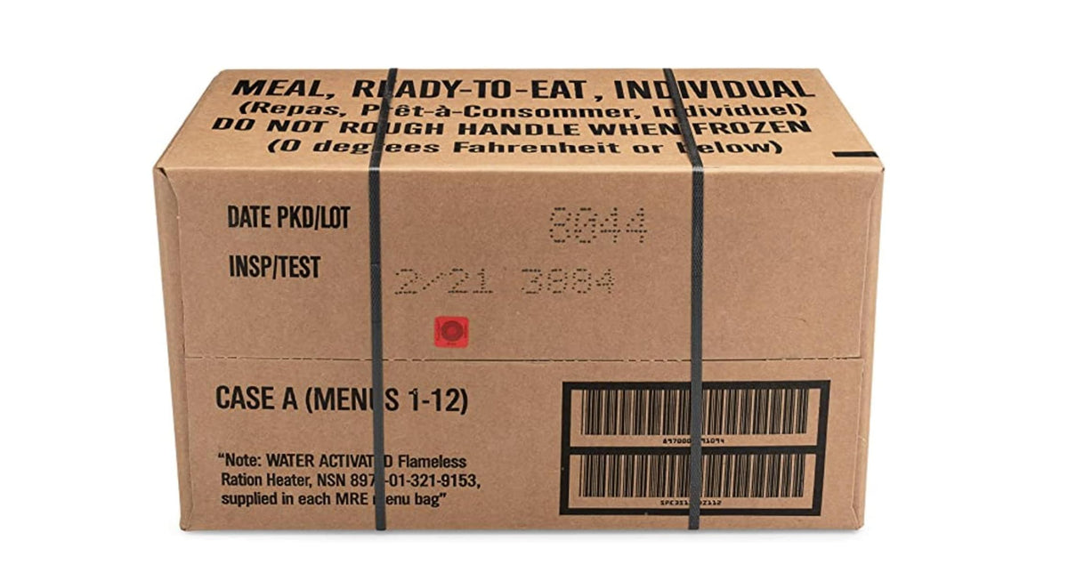 MRE Meals Ready to Eat 12 Pack M723