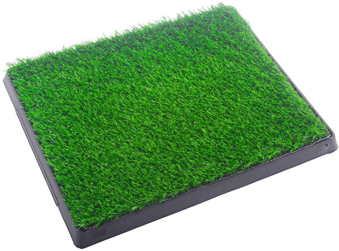 Indoor Outdoor Dog Puppy Potty Trainer Pad Grass Toilet Mat Tray 25"x20" R47459