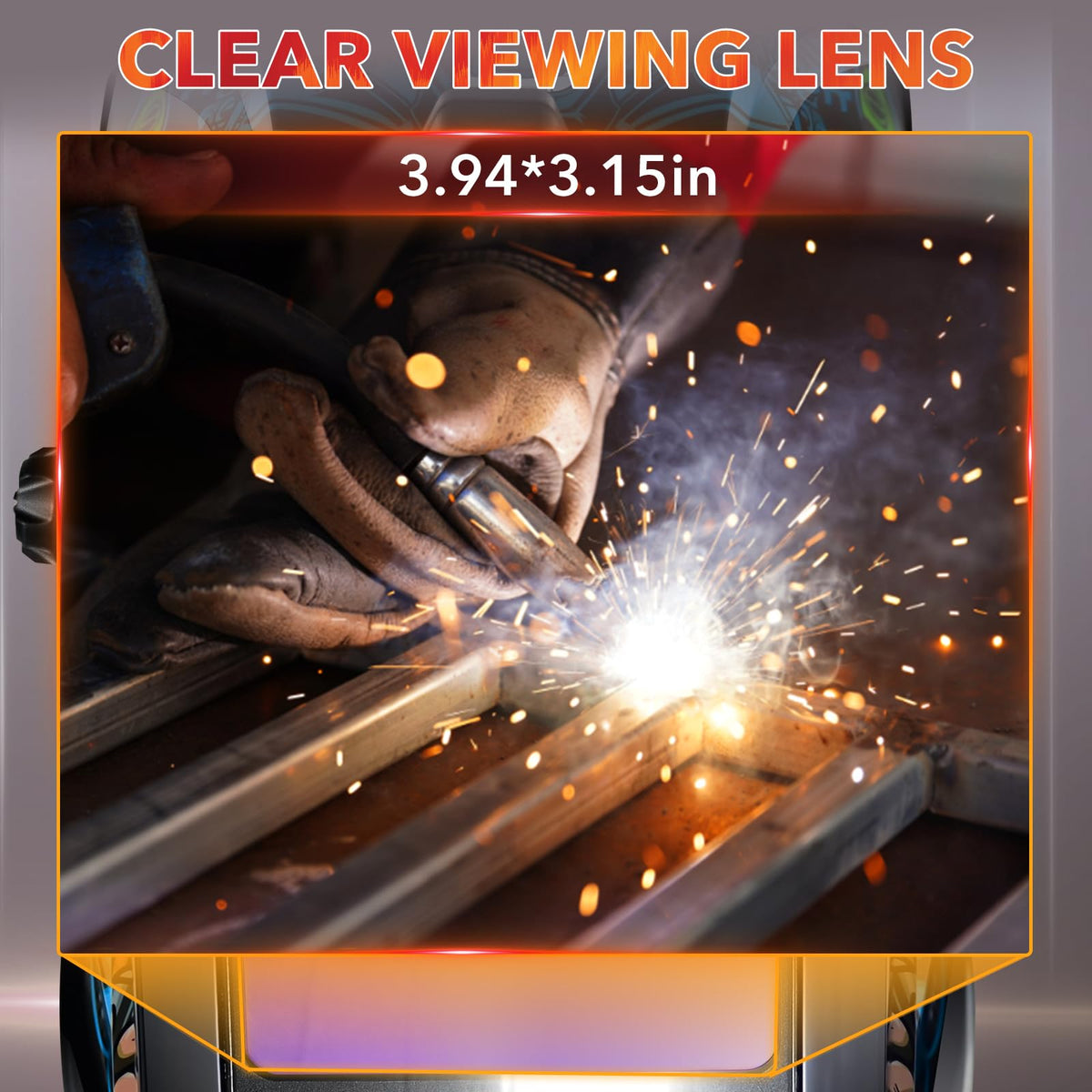 Auto Darkening Welding Helmet with Light C463962