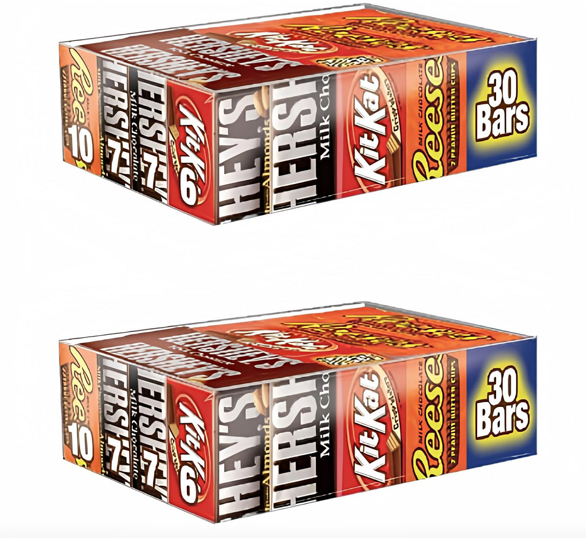 Chocolate Candy Bar Variety Pack 30 Count Box 2 Pack L4256