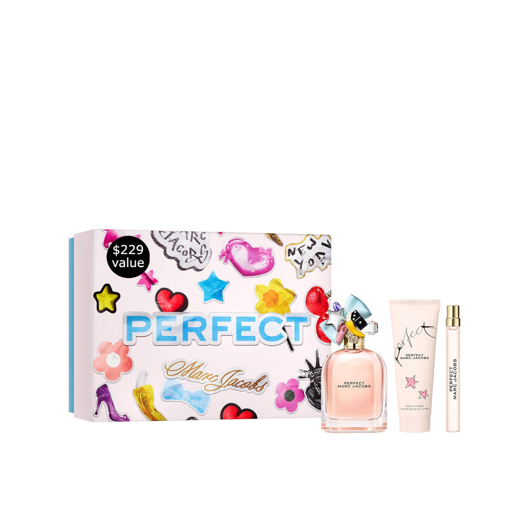 Eau de Parfum 3-Piece Gift Set, 3.3 oz, Body Lotion 2.5 oz, Travel Spray 0.33 oz Floral Perfume B234688