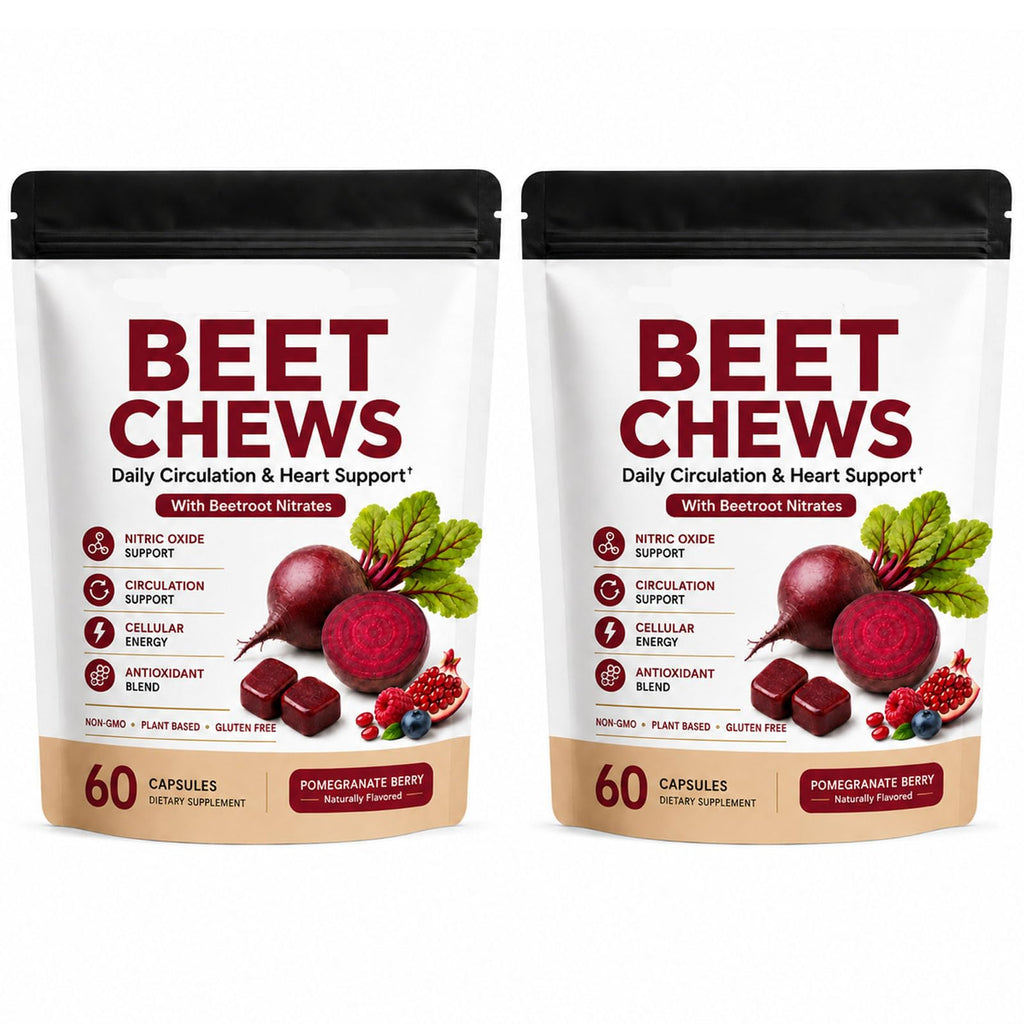 Beet Root Gummies with L-CoQ10 & Grape Seed, Berry Flavor, 60 Chew O29870