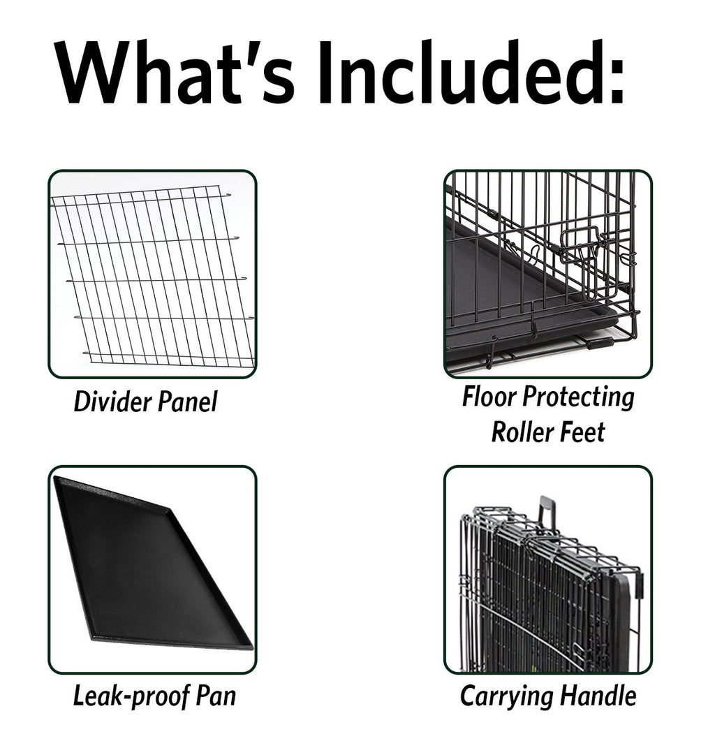 36-Inch Double Door Dog Crate T6749