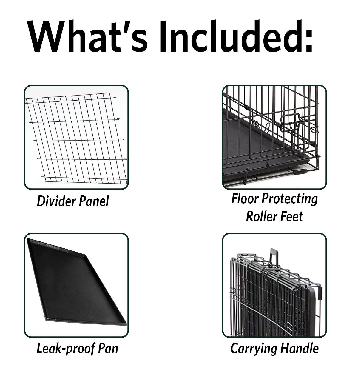 36-Inch Double Door Dog Crate T6749