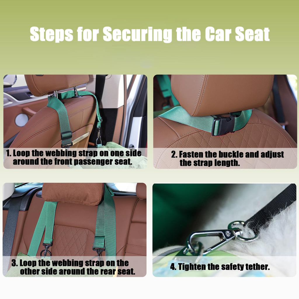 2-in-1 Dog Car Seat for Small Dogs F708597