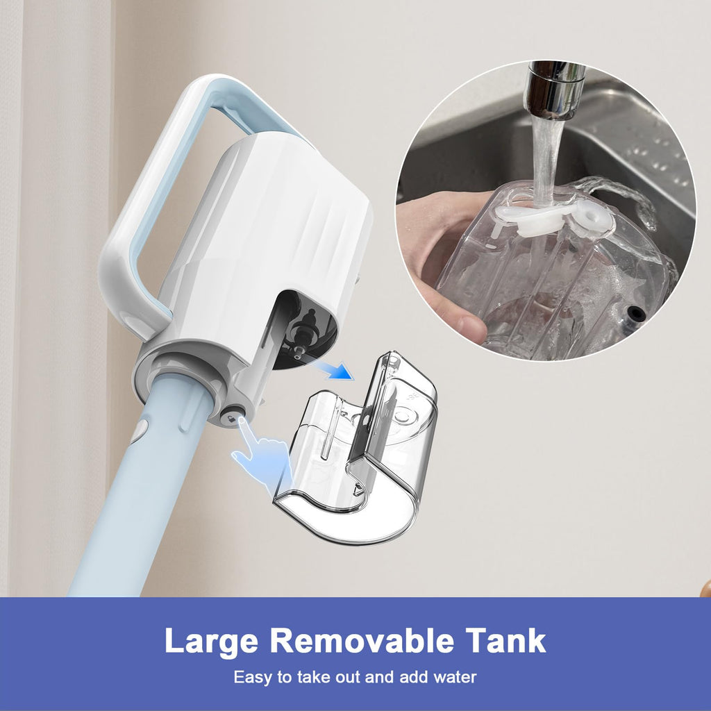 6 in1 Rotated Steam Mop Cleaner with 2 Microfiber Pads T6240