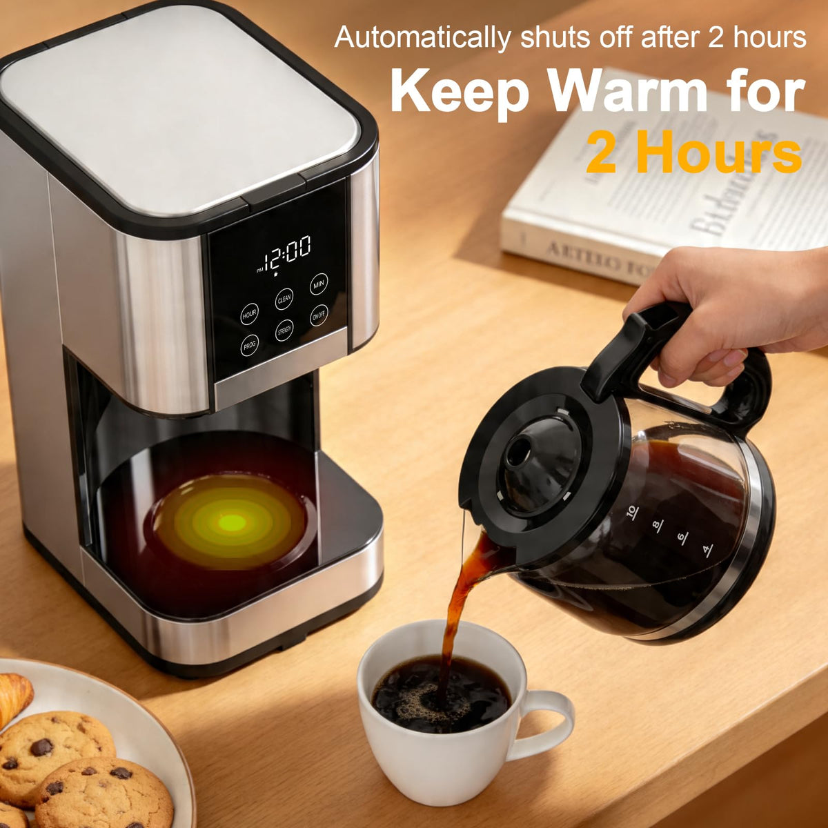 10 Cup Programmable Drip Coffee Maker with Glass Carafe L5931