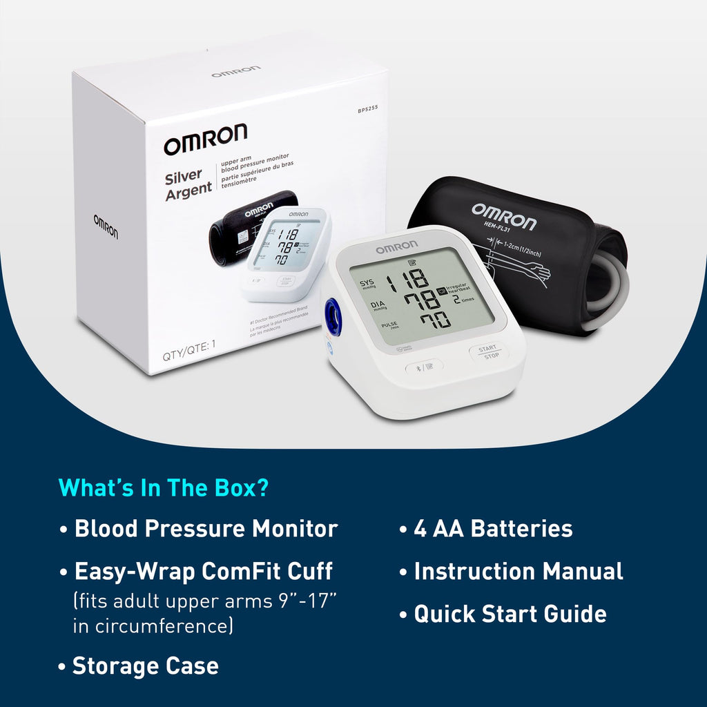 Silver Upper Arm Blood Pressure Monitor L7166