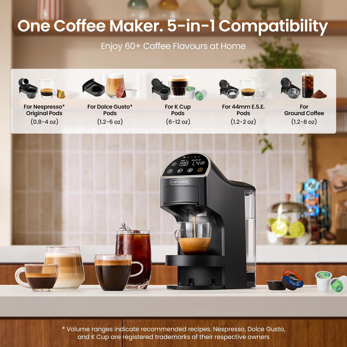 5-in-1 Coffee Maker & Machine Q46838