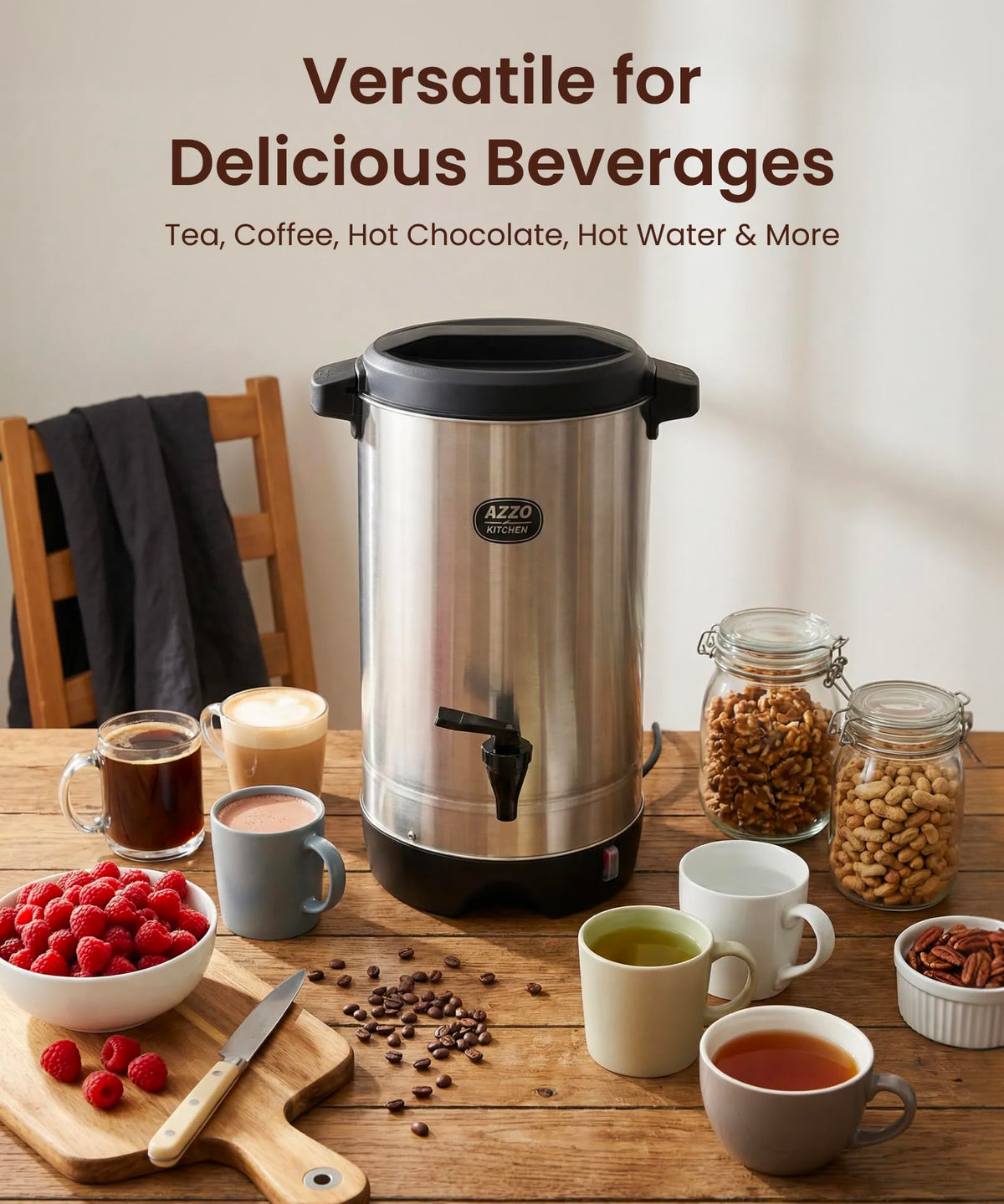 45-Cup Stainless Steel Electric Coffee Urn F390005