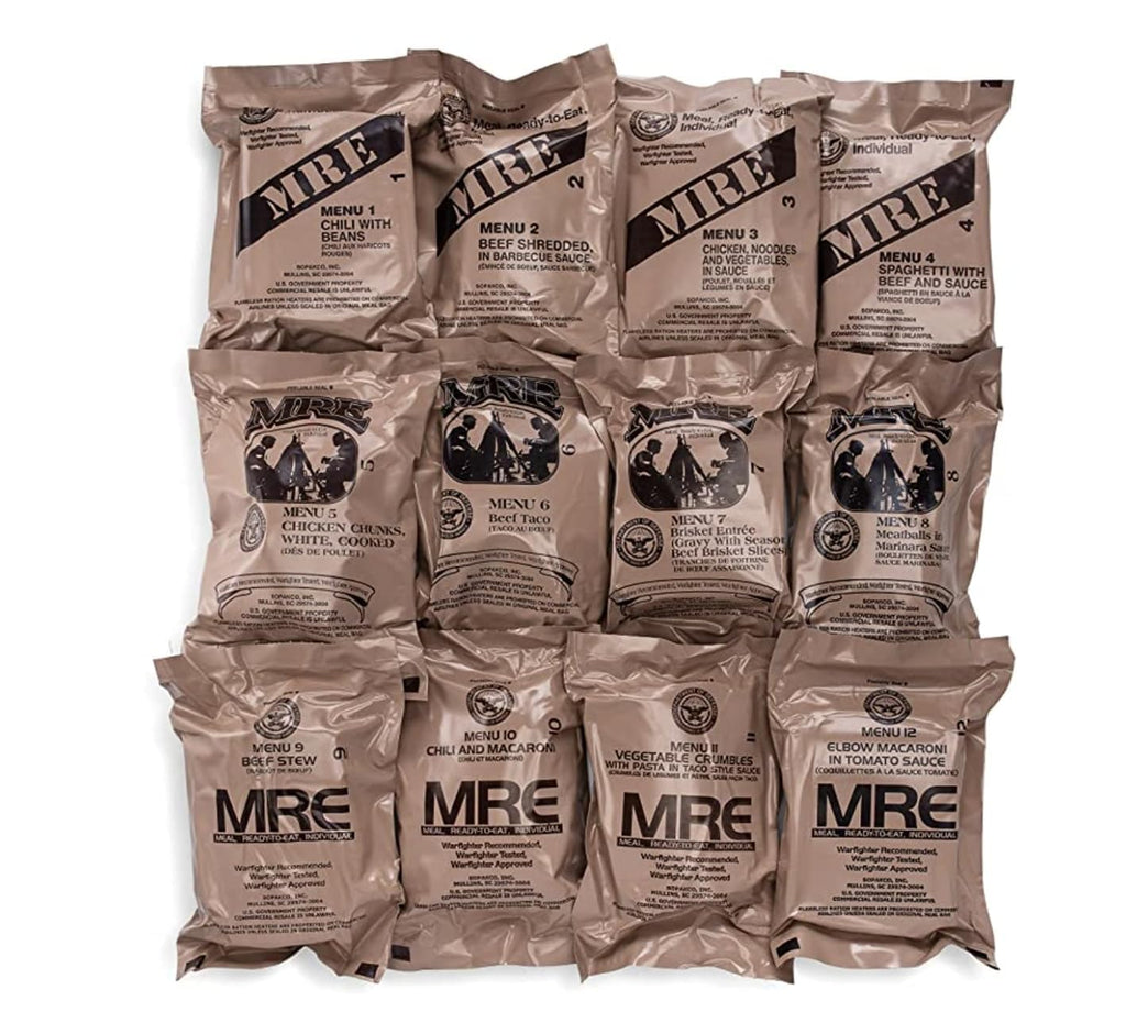 MRE Meals Ready to Eat 12 Pack M723