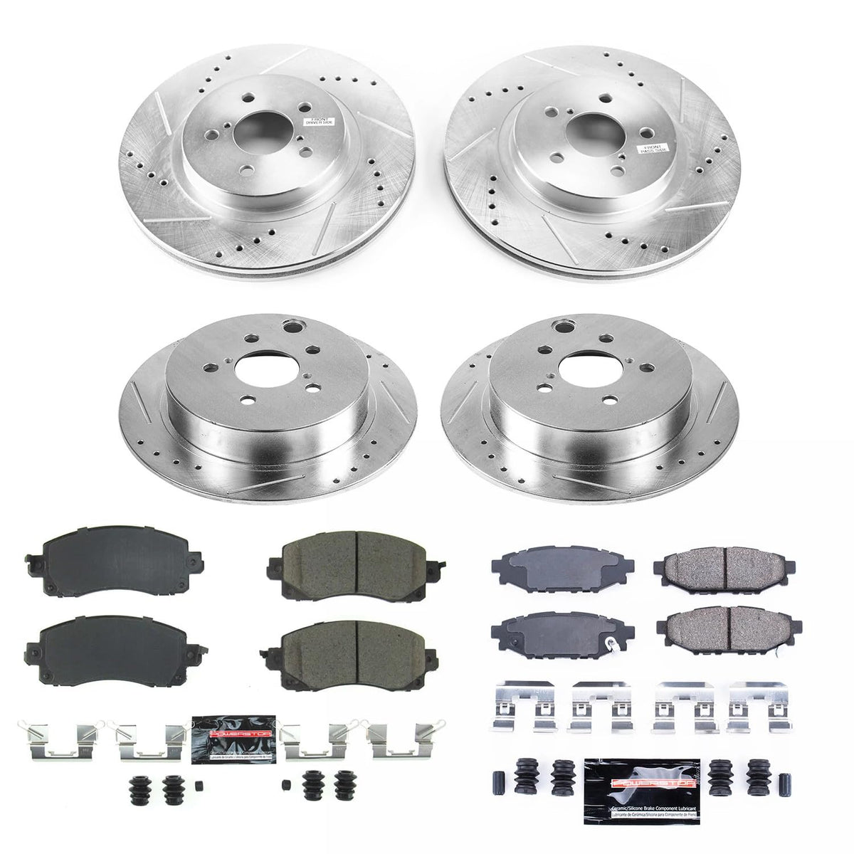 Brake Pad & Rotor Kit Front & Rear L8898