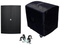 18" Active PA Subwoofer with Cover and Set of 4 Wheels U828822