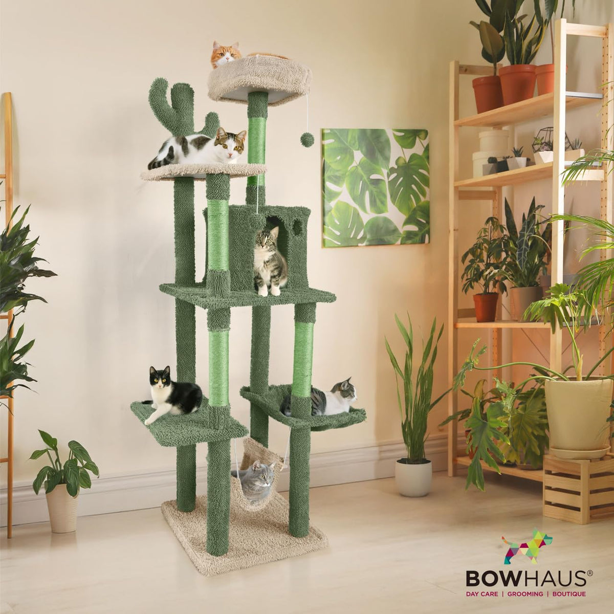 70-Inch Multi-Level Cat Tree with Plush Perch M609