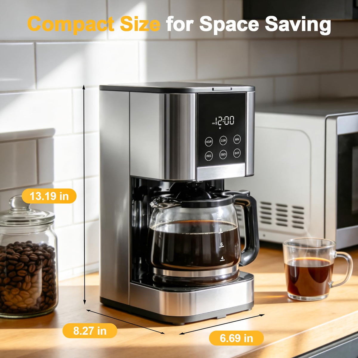 10 Cup Programmable Drip Coffee Maker with Glass Carafe L5931