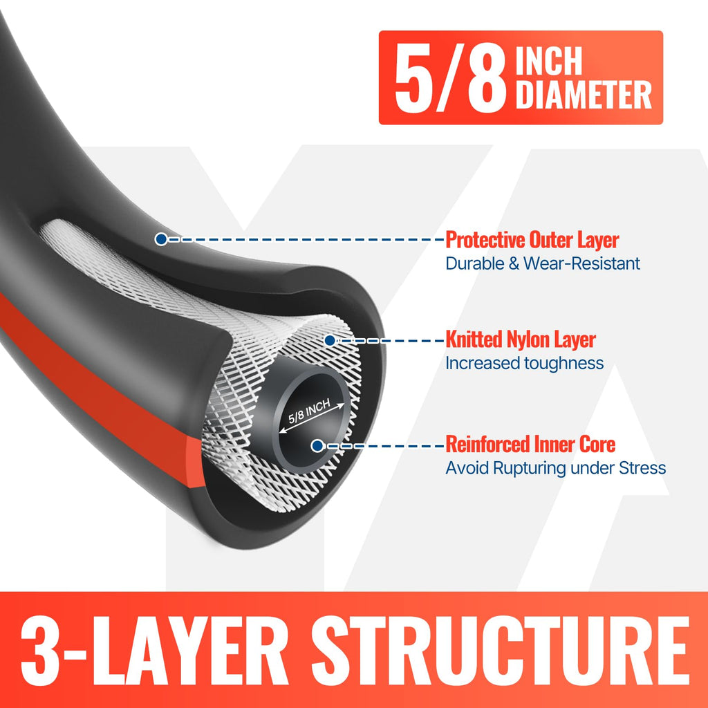 100FT Garden Hose with 10 Function Nozzle Q567740