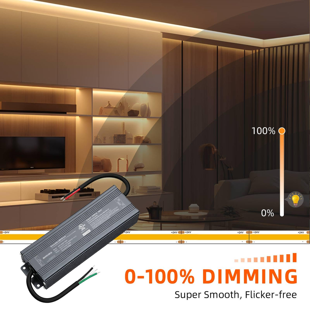 200W Triac Dimmable LED Driver Power Supply R61225