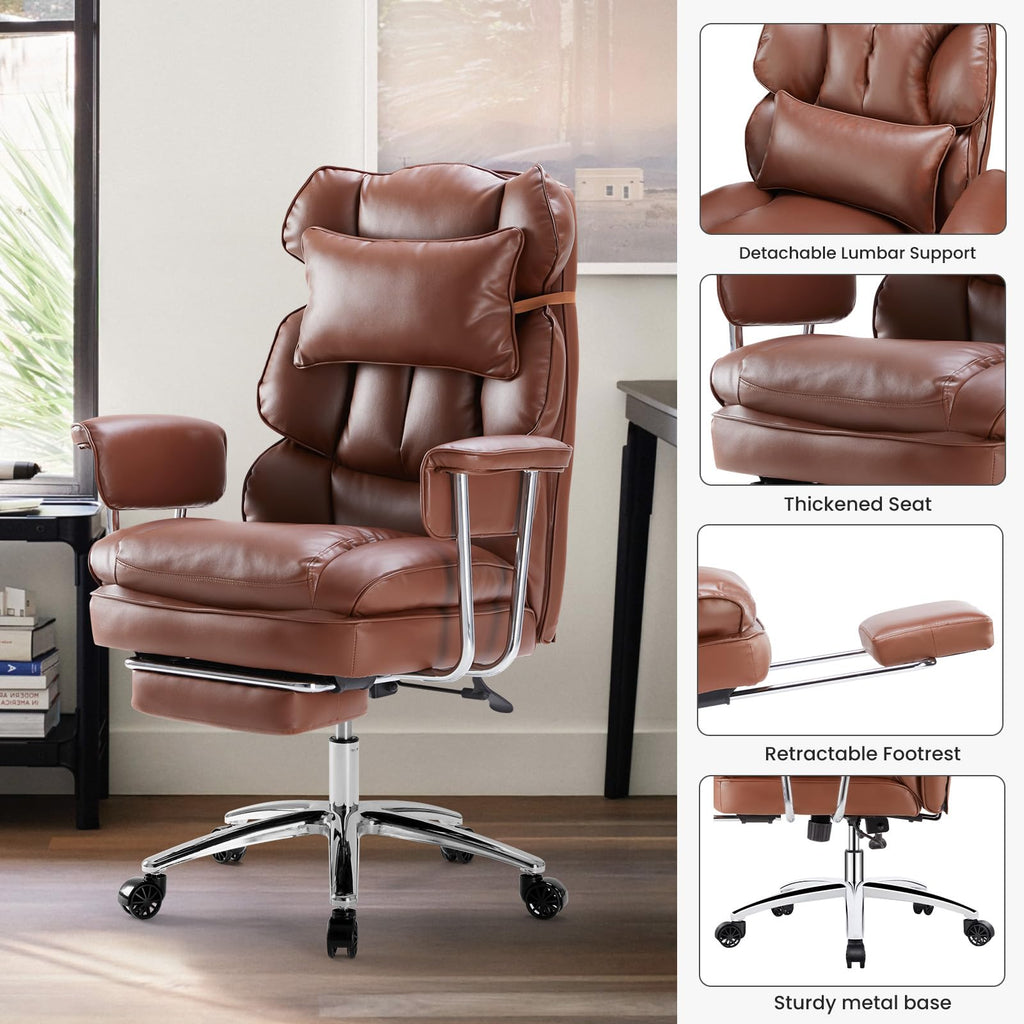 Big and Tall Executive Chair with Foot Rest E362