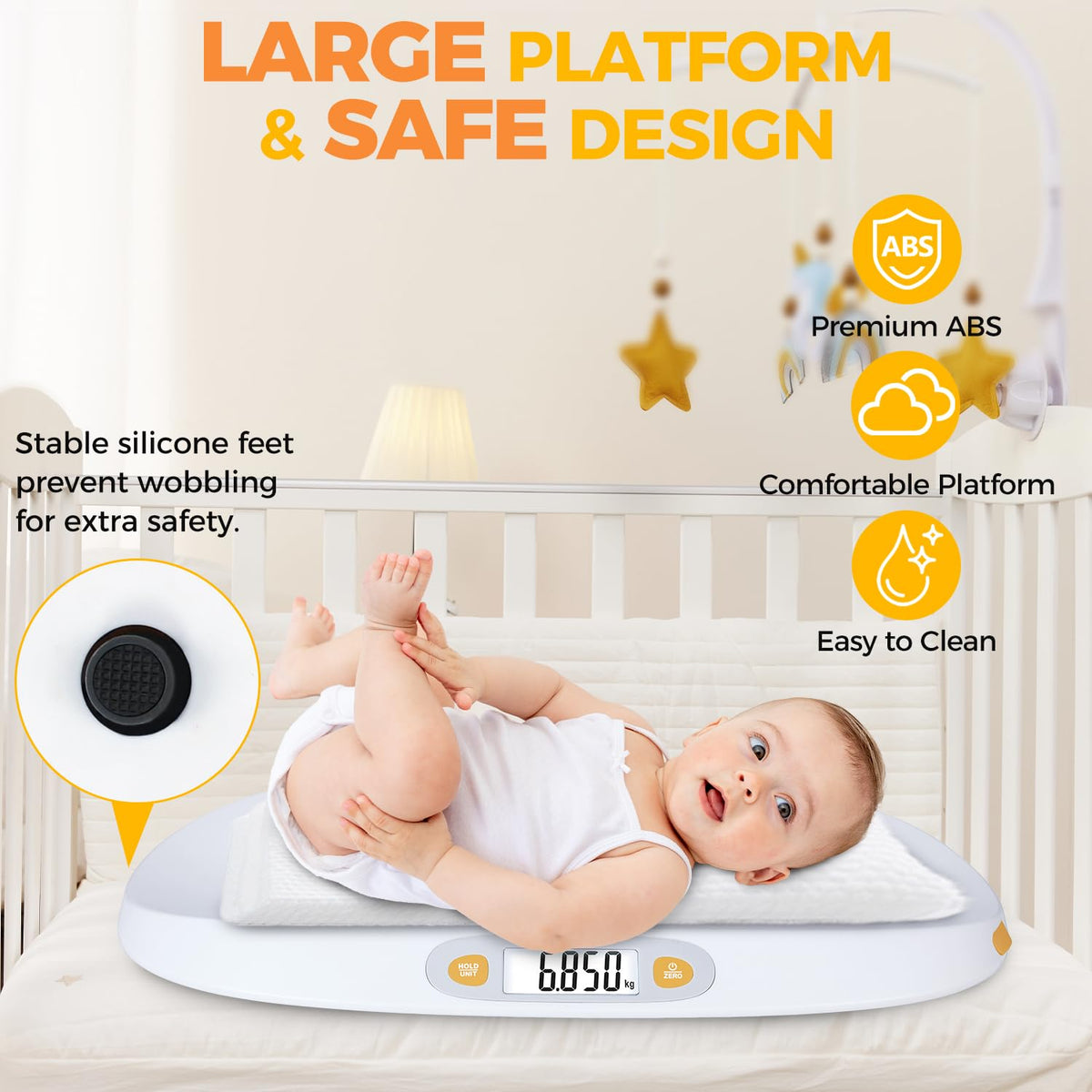 Digital Baby Scale with Height Measuring Tape W715786