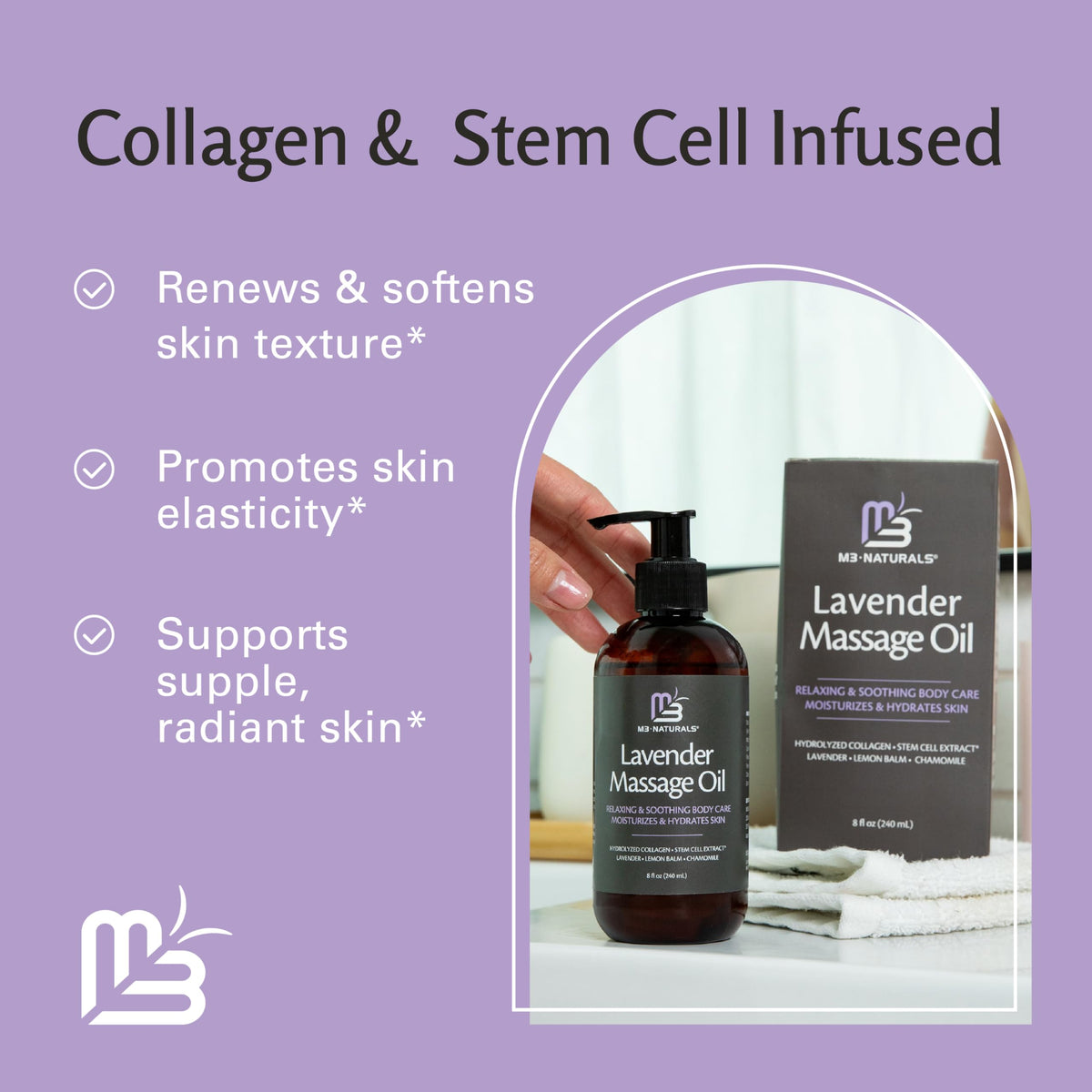 Lavender Collagen Massage Oil 16 Fl Oz F7848