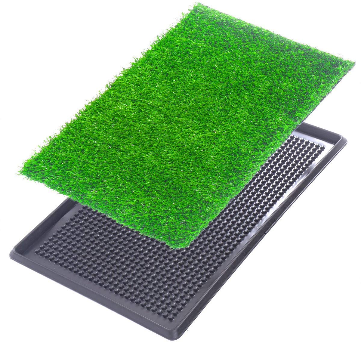 Indoor Outdoor Dog Puppy Potty Trainer Pad Grass Toilet Mat Tray 25"x20" R47459