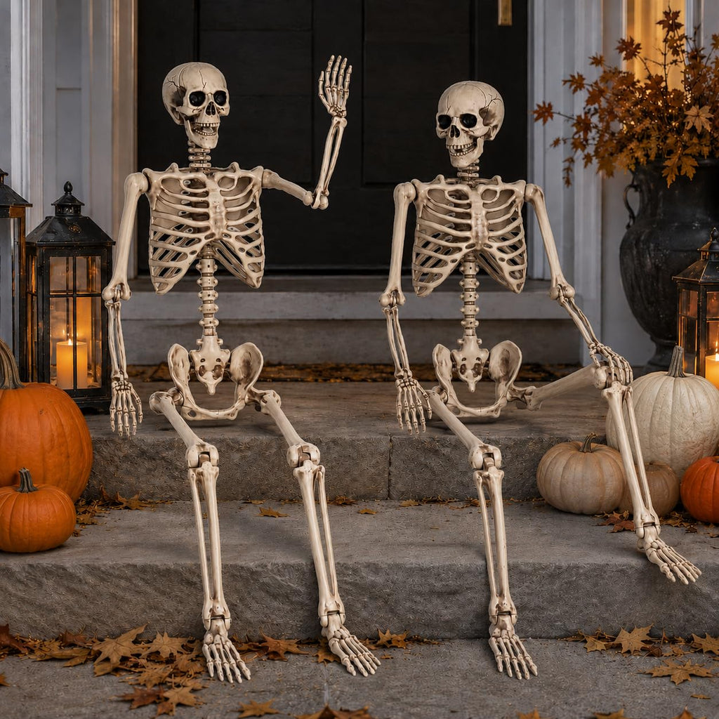 5.4 Ft Life Size Posable Skeleton X129663