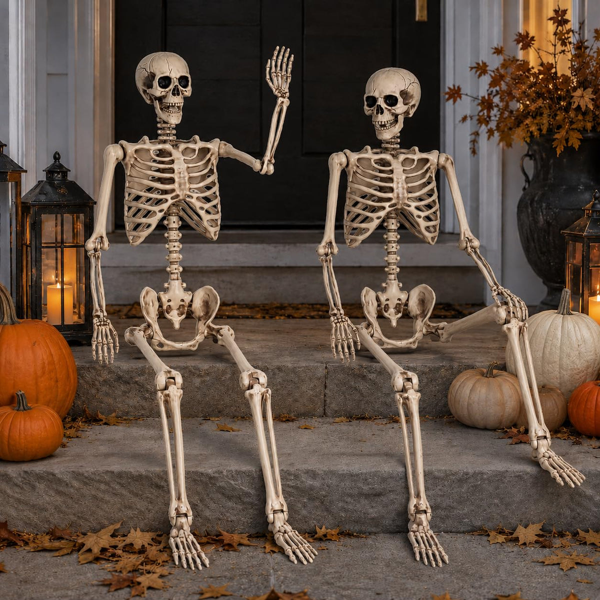 5.4 Ft Life Size Posable Skeleton X129663