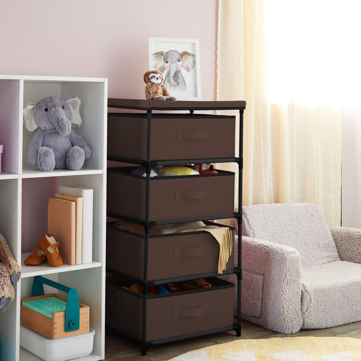 4 Tier Fabric Drawer Organizer U382148