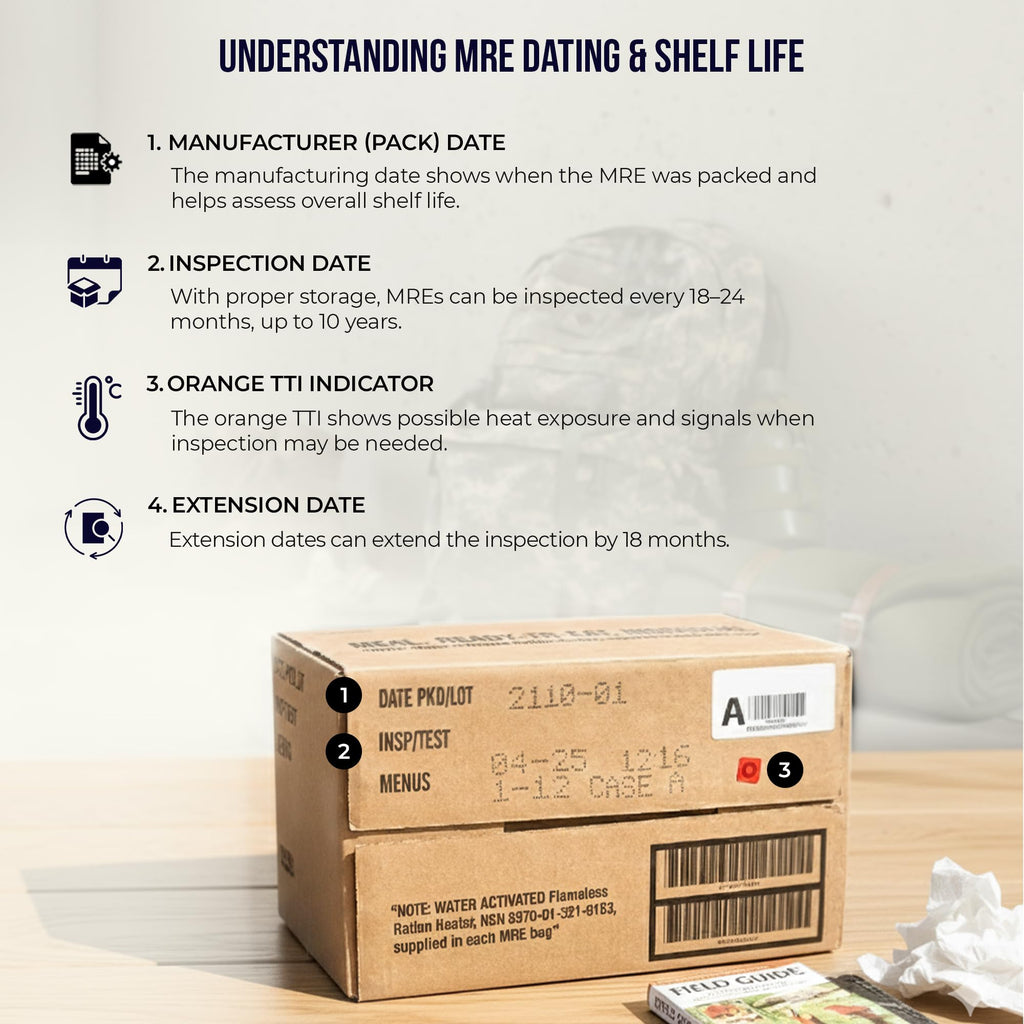 MRE Meals Ready to Eat 12 Pack M723