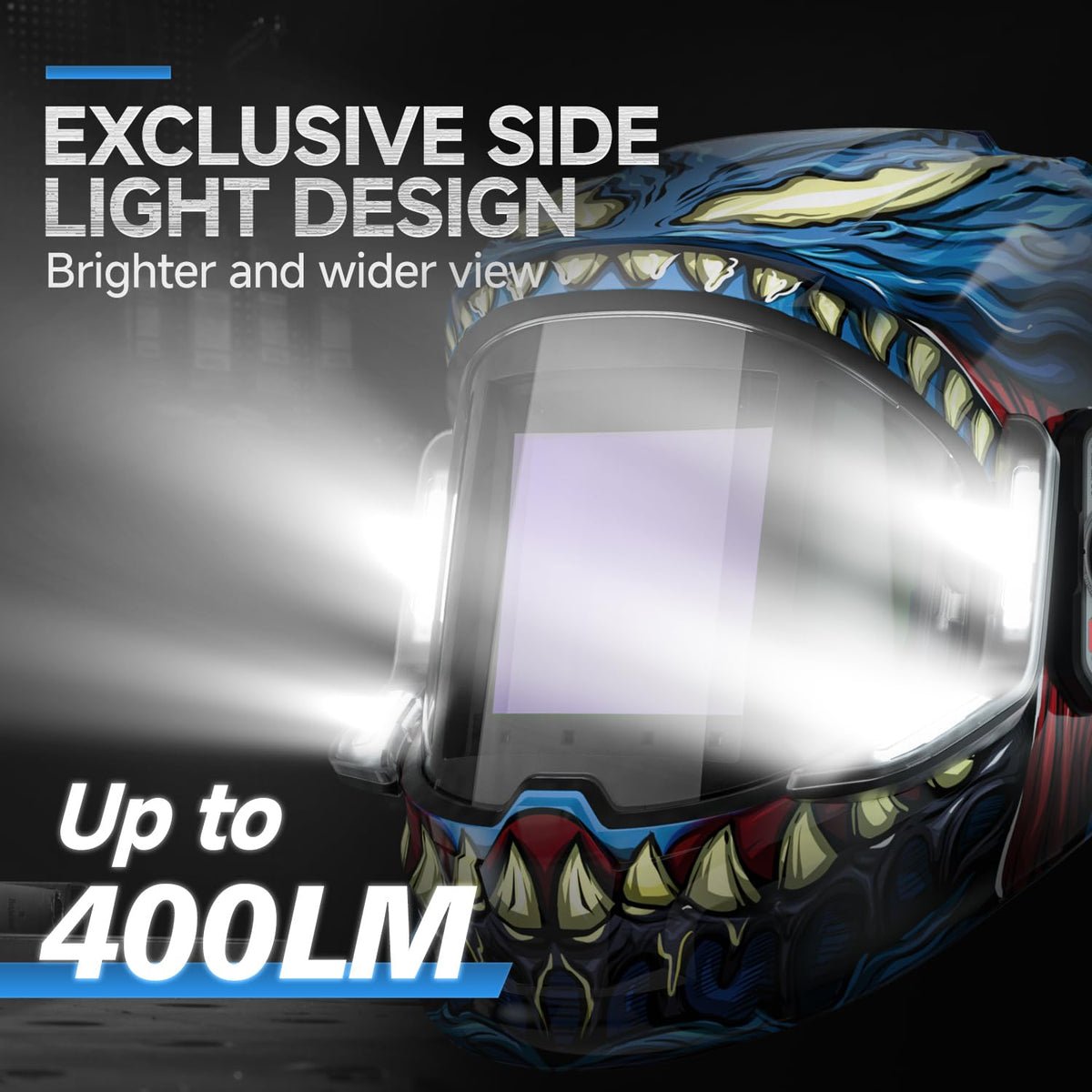 Auto Darkening Welding Helmet with Light W95299