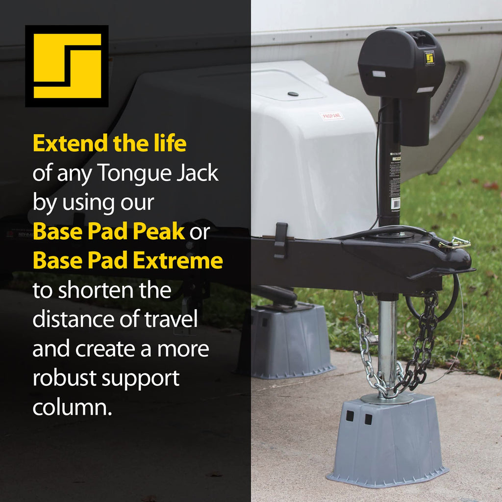 Electric Tongue Jack with Ball Screw Mechanism, 18" Travel & 4.5" Drop Down Leg, 4500 lb Z77062
