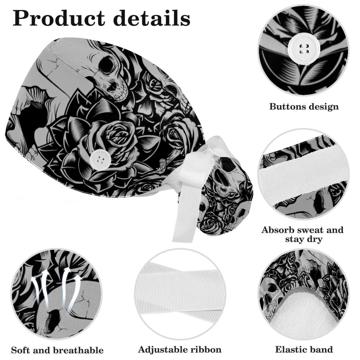 Lace-Up Hat with Scrunchies One Size K40450