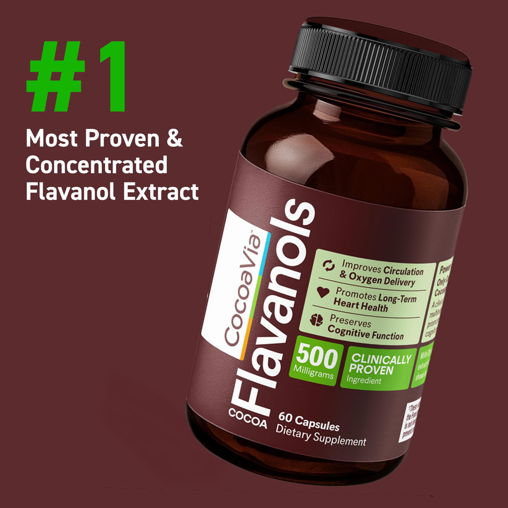 500mg High Flavanol Cocoa Supplement 60 Capsules V916
