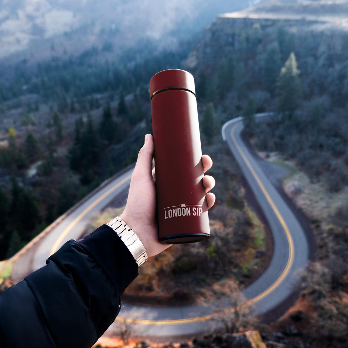 Travel Mug and Tumbler Hot and Cold Double Wall Stainless Steel Thermos, Sacred Red, Pack of 2 P296426