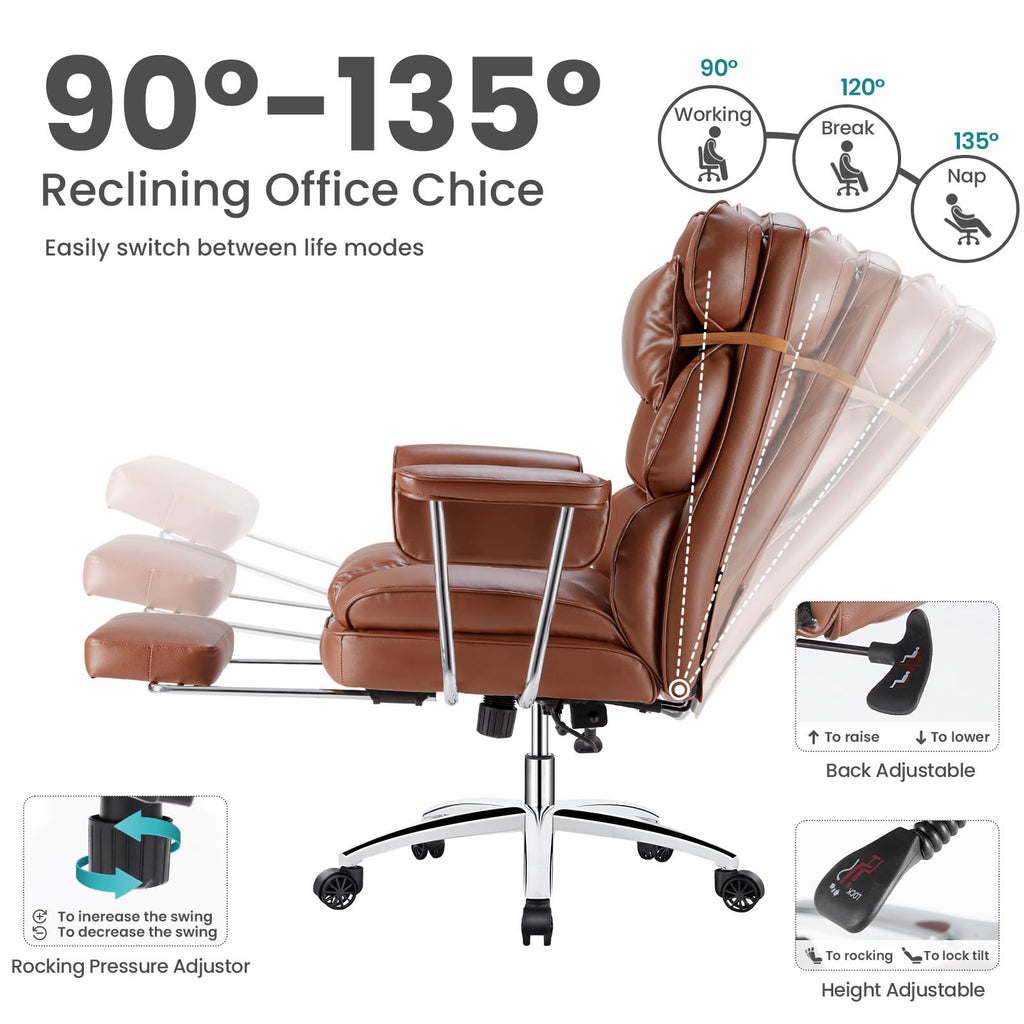 Big and Tall Executive Chair with Foot Rest E362