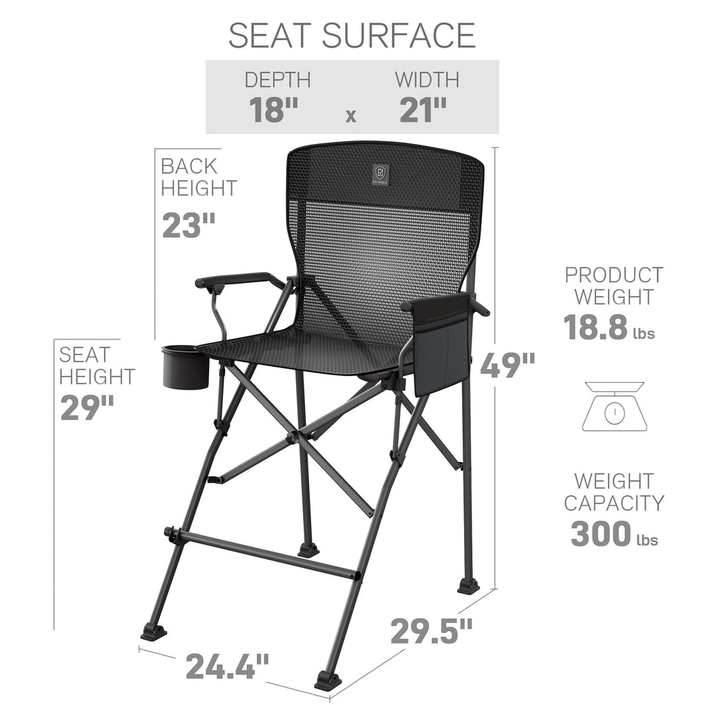 Tall Foldable Camping Chair F584