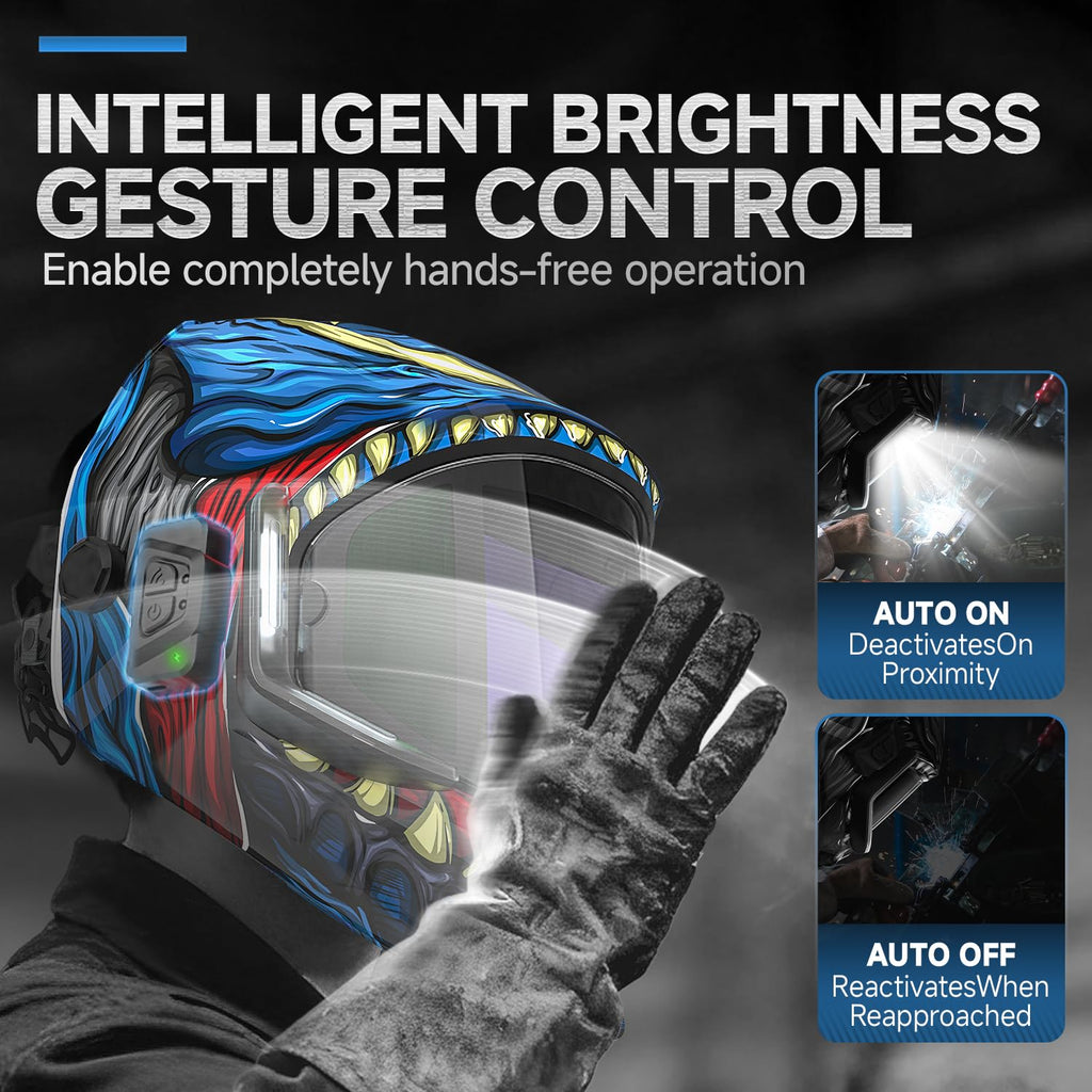 Auto Darkening Welding Helmet with Light W95299