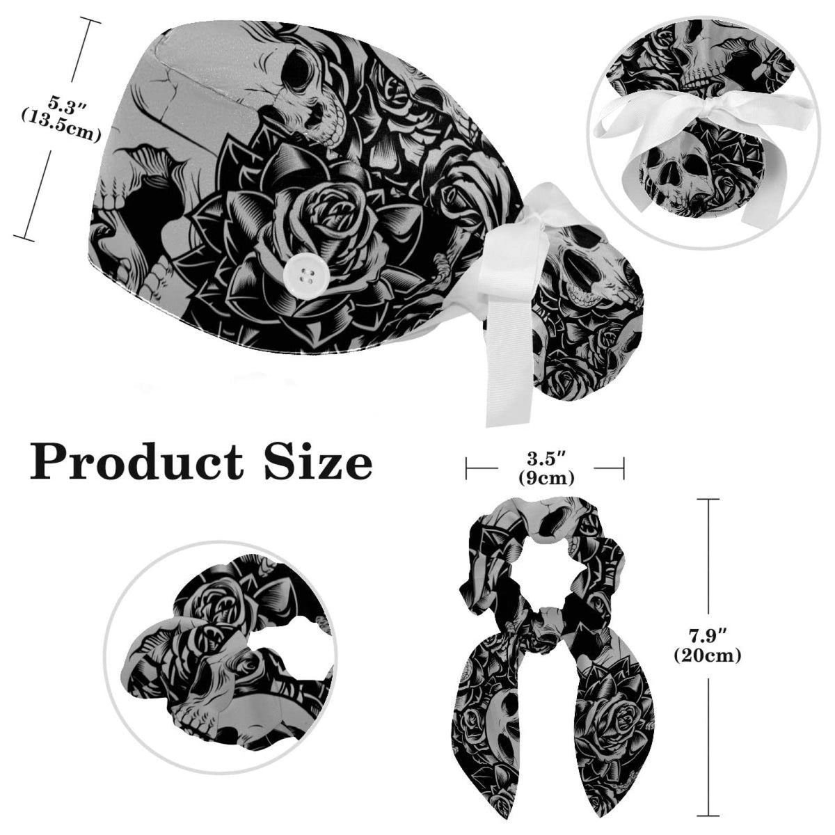 Lace-Up Hat with Scrunchies One Size K40450