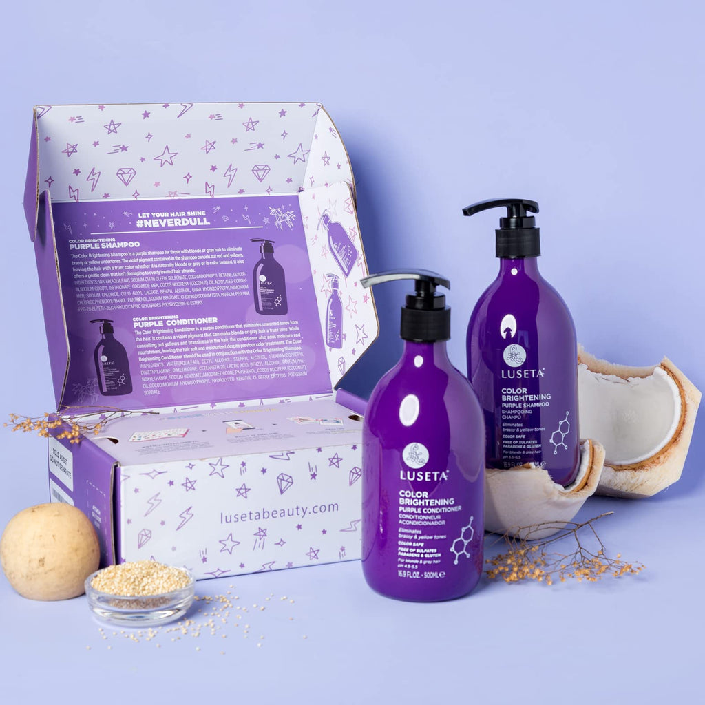 Purple Shampoo & Conditioner Set and Hair Mask Bundle P9553