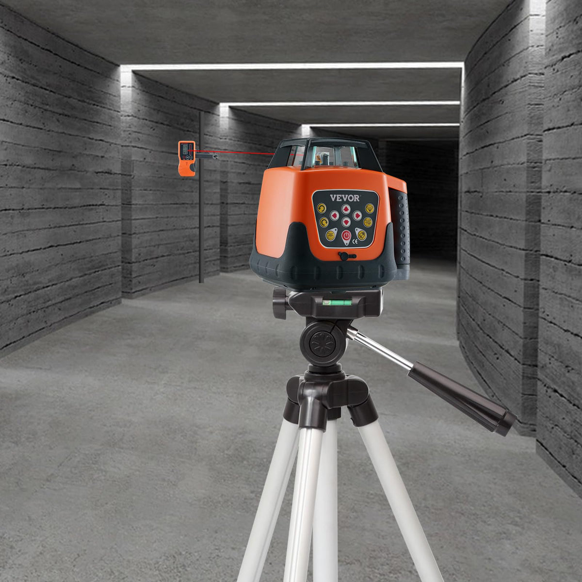 Rotary Laser Level 360 Degree Self-Leveling Red Cross Line W72104