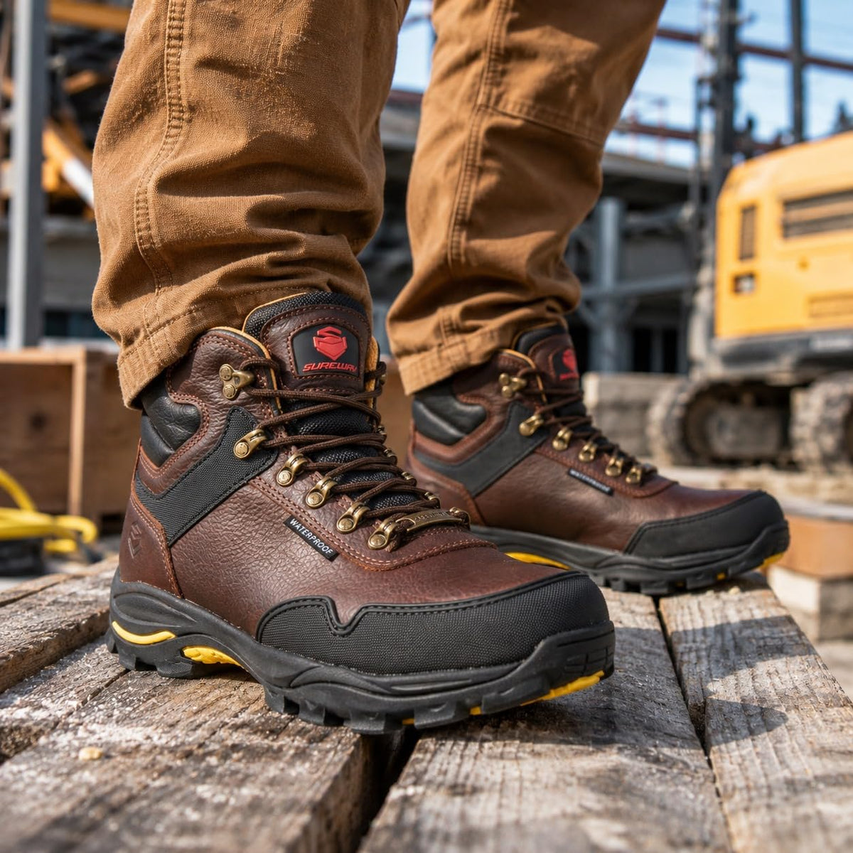 6 Inch Waterproof Leather Work Boots R330