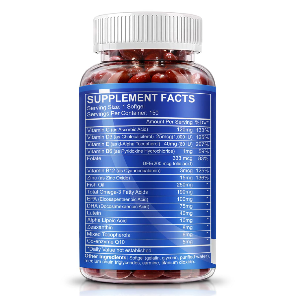 Lutein and Zeaxanthin Eye Vitamins 150 Softgels F28876