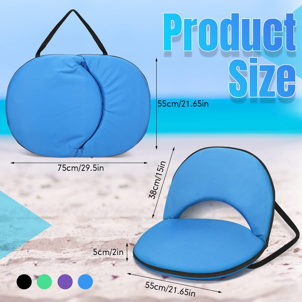 4 Pcs Stadium Seats with Back Support T139