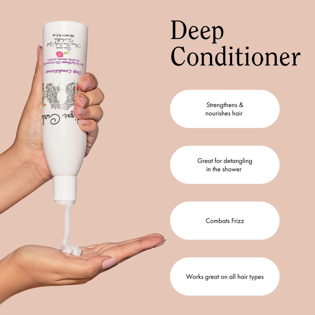 Deep Conditioner with Coconut Oil, Sunflower Oil & Shea Butter, 10 oz W348