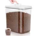 Dog Cat Food Storage Container with Handles, Stackable Pop Up Lids I73972