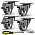 2 Inch Heavy Duty PU Caster Wheels, Set of 4 Q420688