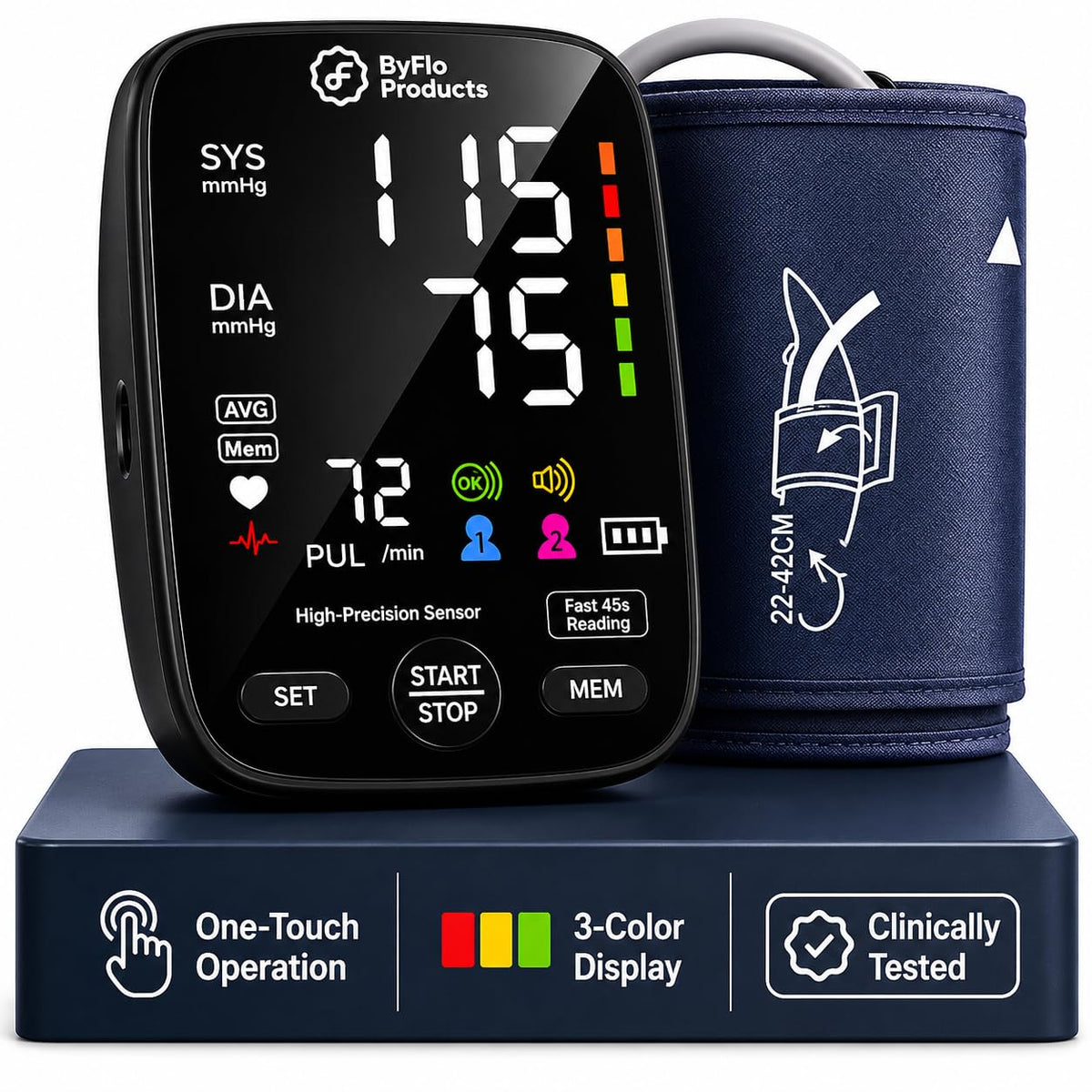 Blood Pressure Monitor Arm Cuff USB-C Y889