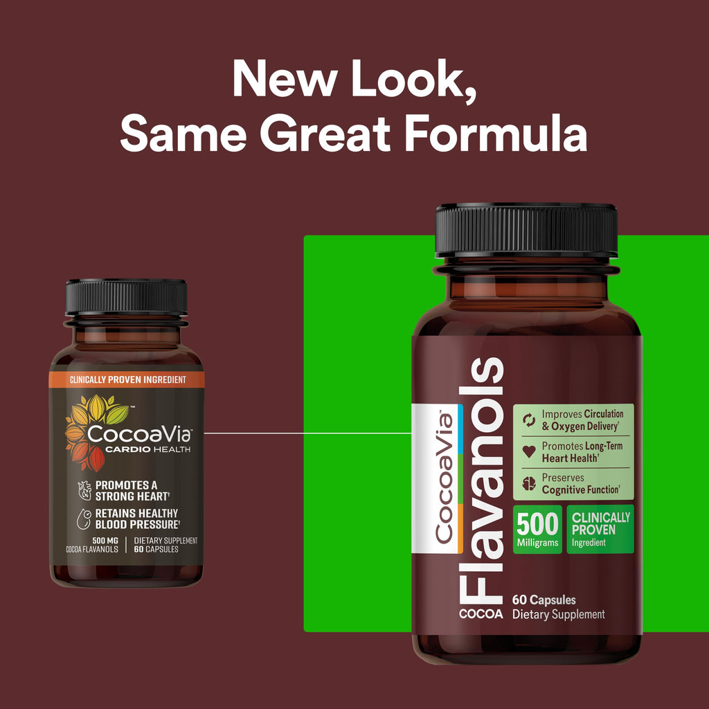 500mg High Flavanol Cocoa Supplement 60 Capsules V916