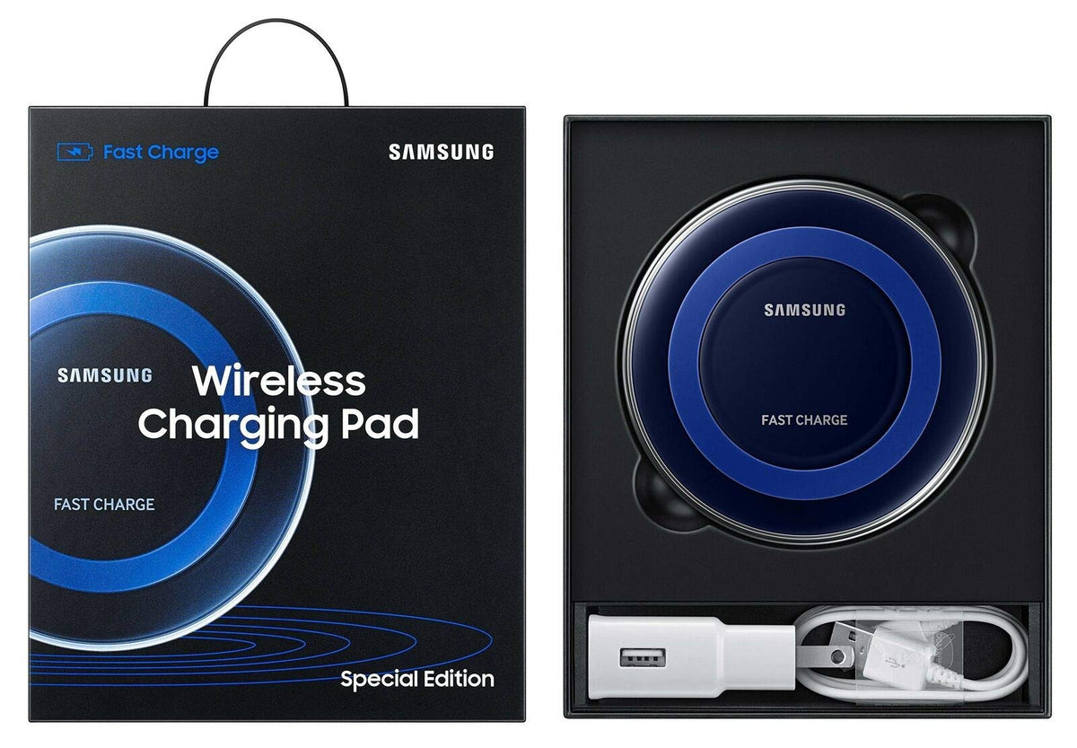 128GB Prism Blue Unlocked Smartphone with Charging Pad and Screen Protector T85946